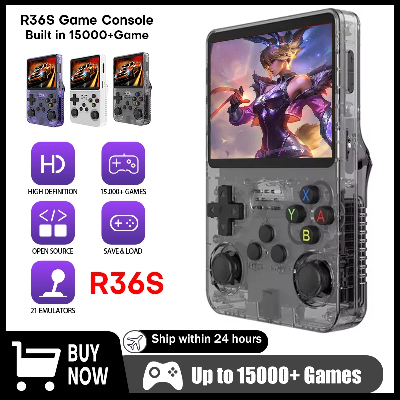 Retro Gaming Images - R36S Retro Handheld Video Game Console