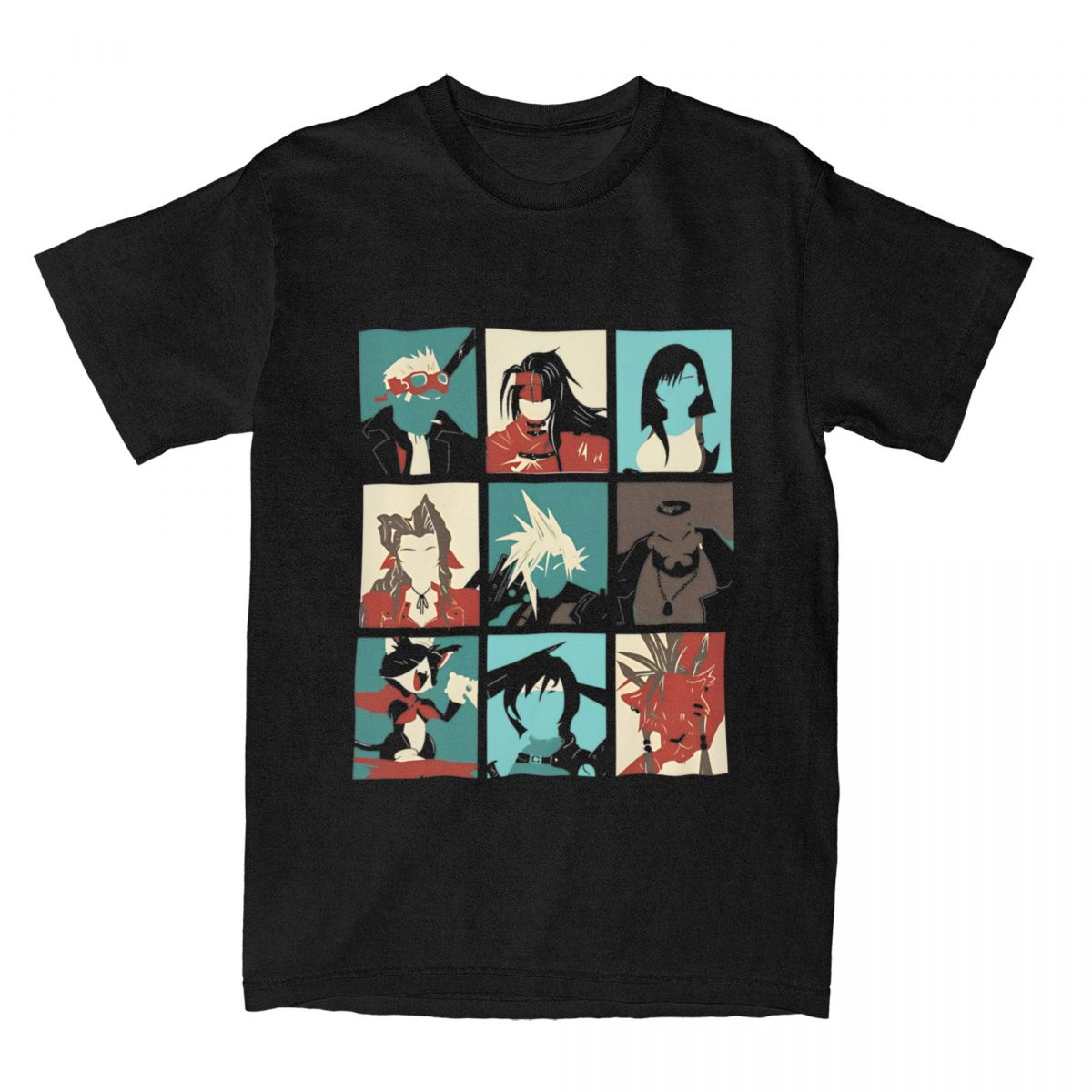 Retro Gaming Aesthetic - Fantasy Final 7 T-Shirt Mens Game