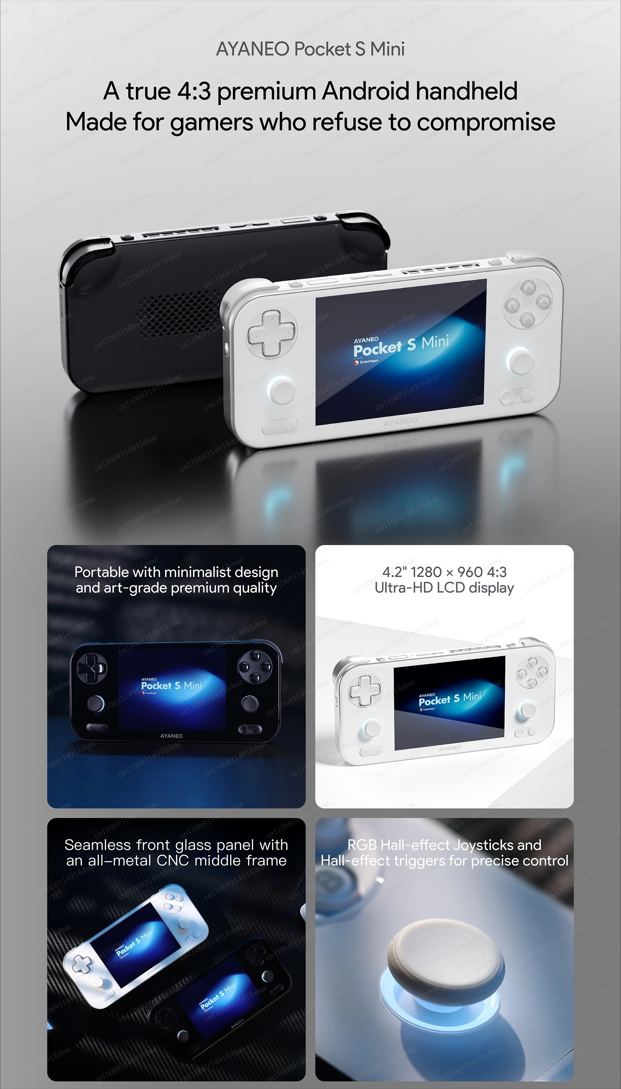 AYANEO Pocket S Mini Retro Han - Retro Gaming Handheld Console reseña y precio