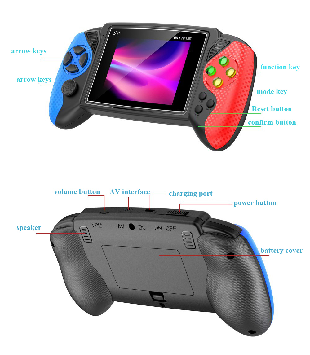 S7 Retro Handheld Game Console - Retro Gaming Handheld Console reseña y precio