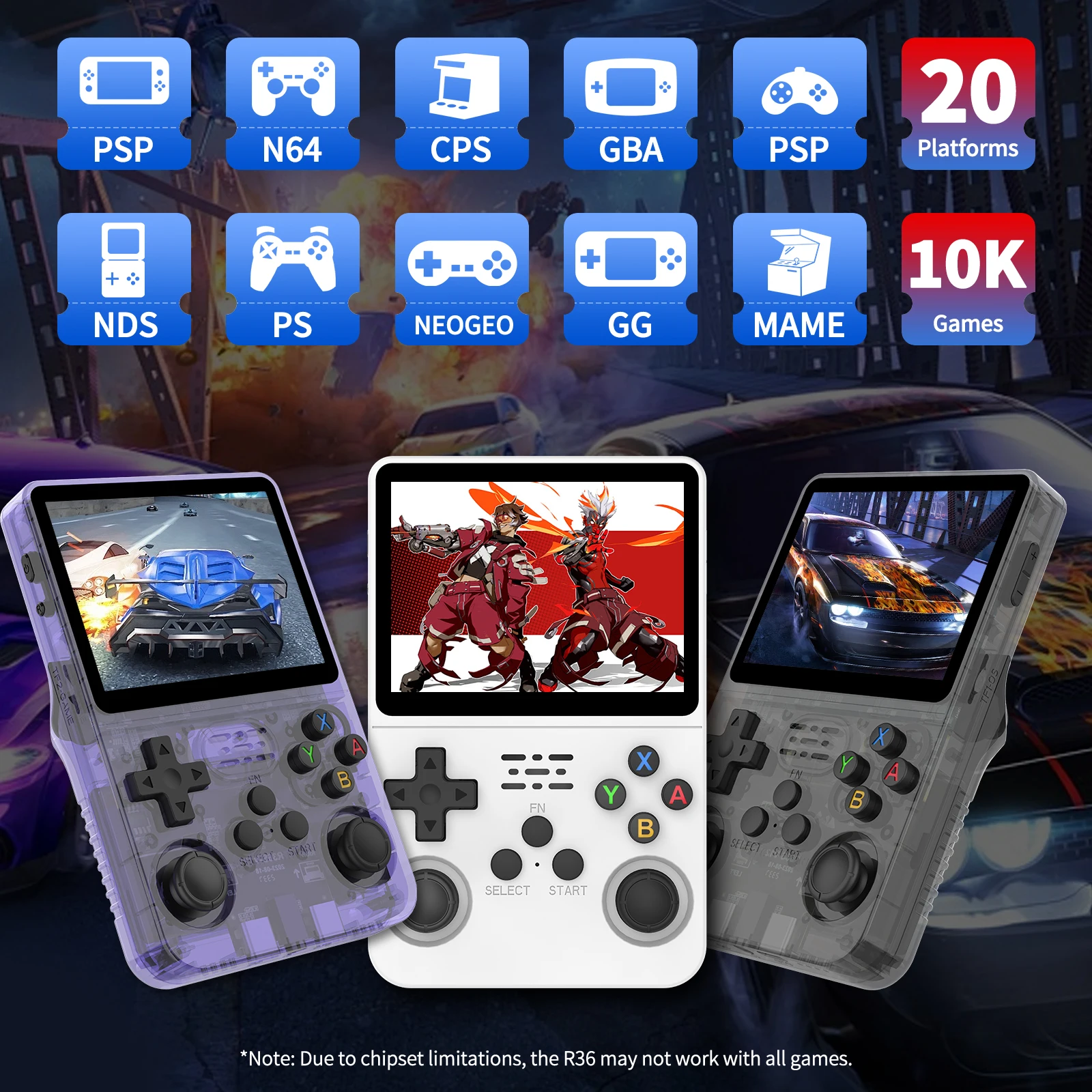 R36S Retro Handheld Video Game - Retro Gaming Images reseña y precio