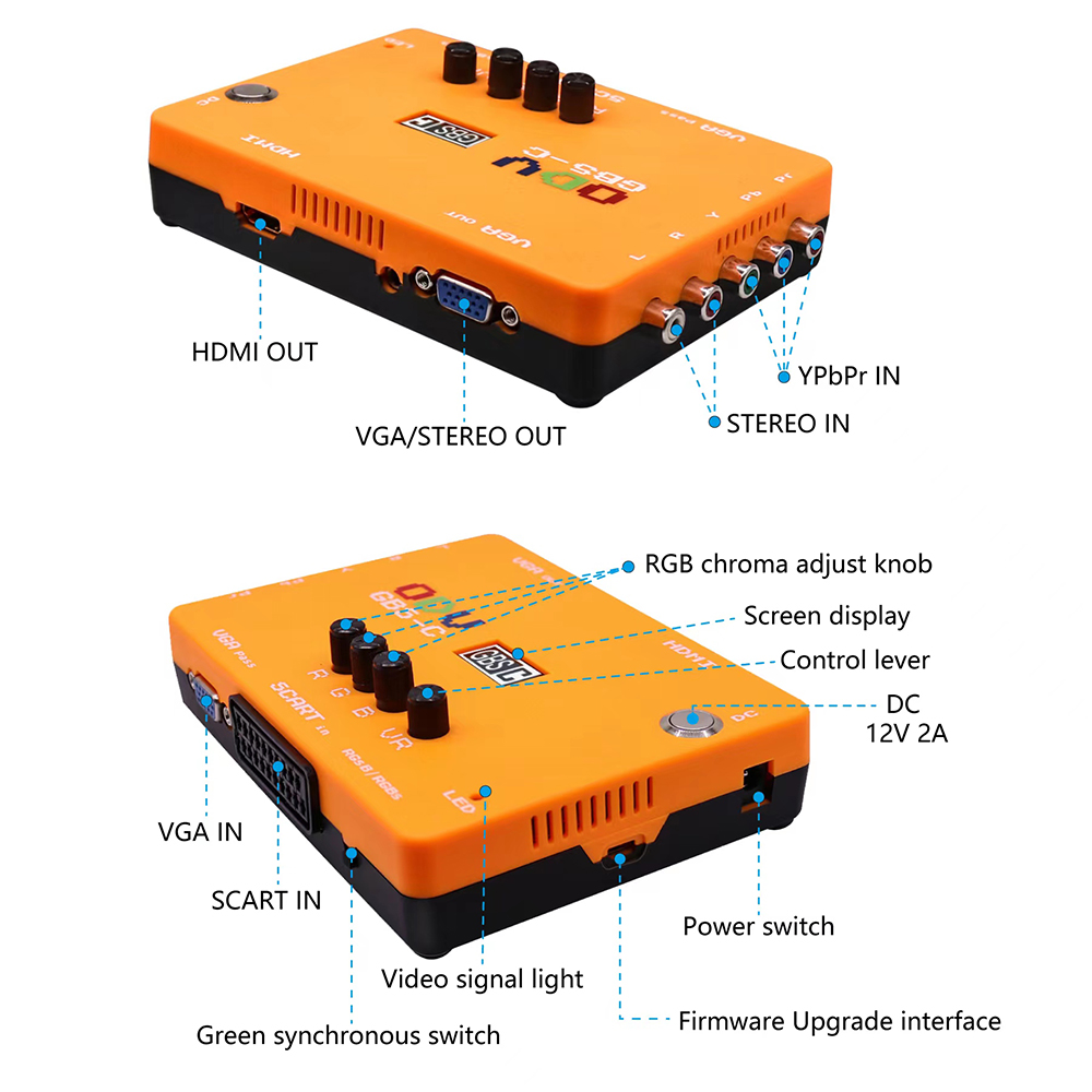 ODV-GBS-C Component/VGA/Scart  - Retro Gaming Mobile reseña y precio