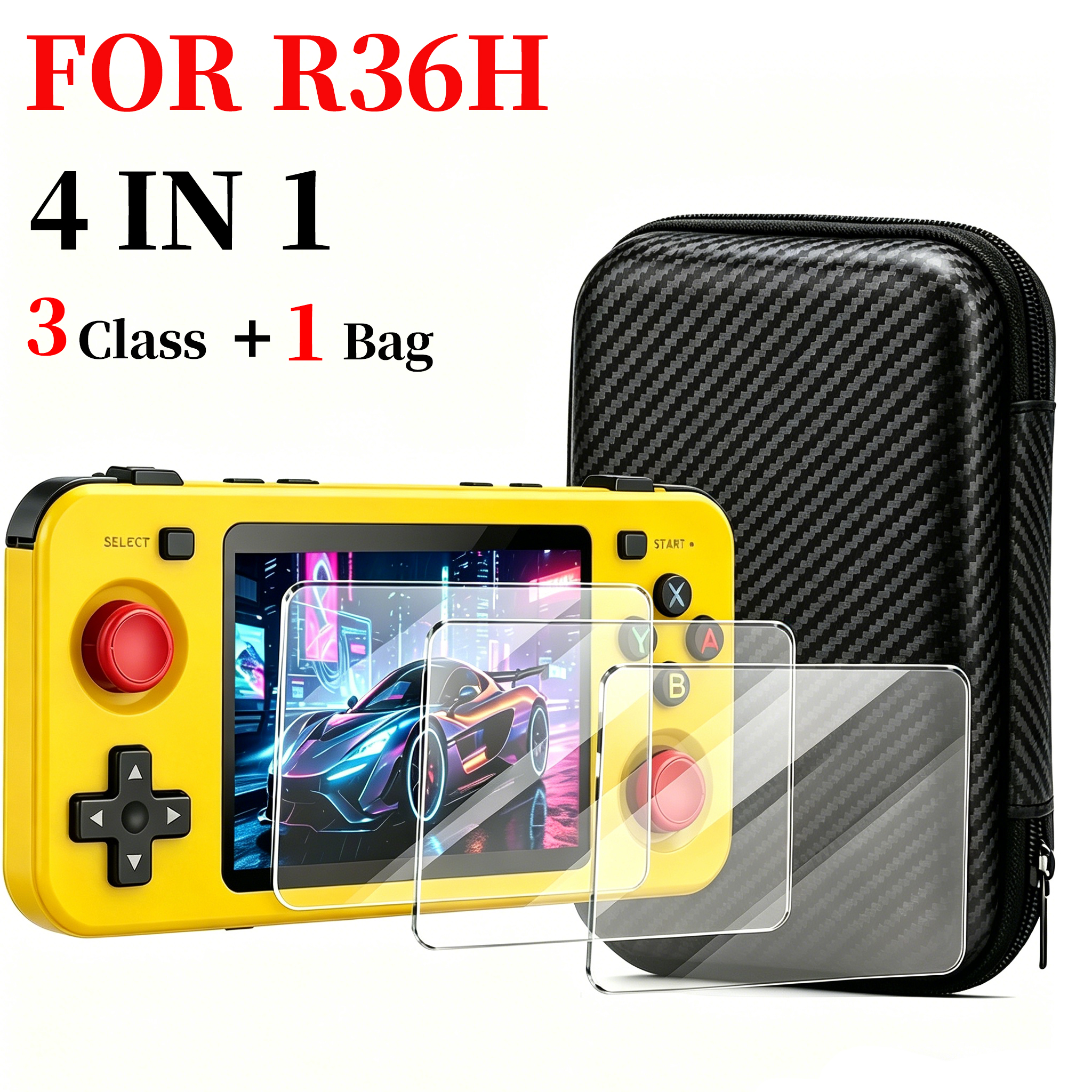 4 IN 1 R36H Game storage bag T - Retro Gaming Images reseña y precio