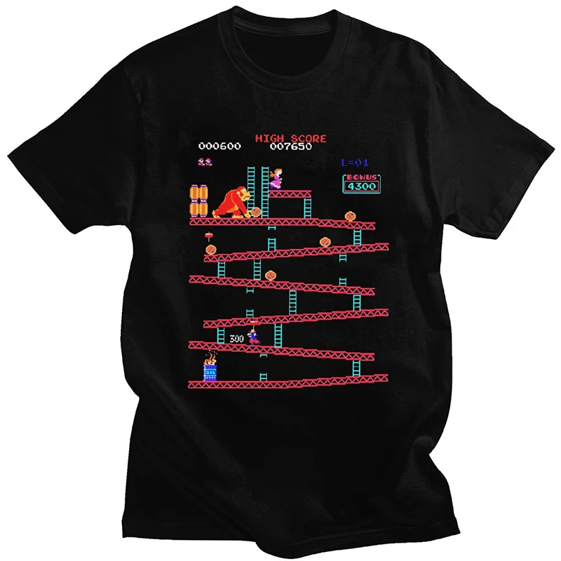 Funny Donkey Kong T Shirt Men  - Retro Gaming Aesthetic reseña y precio