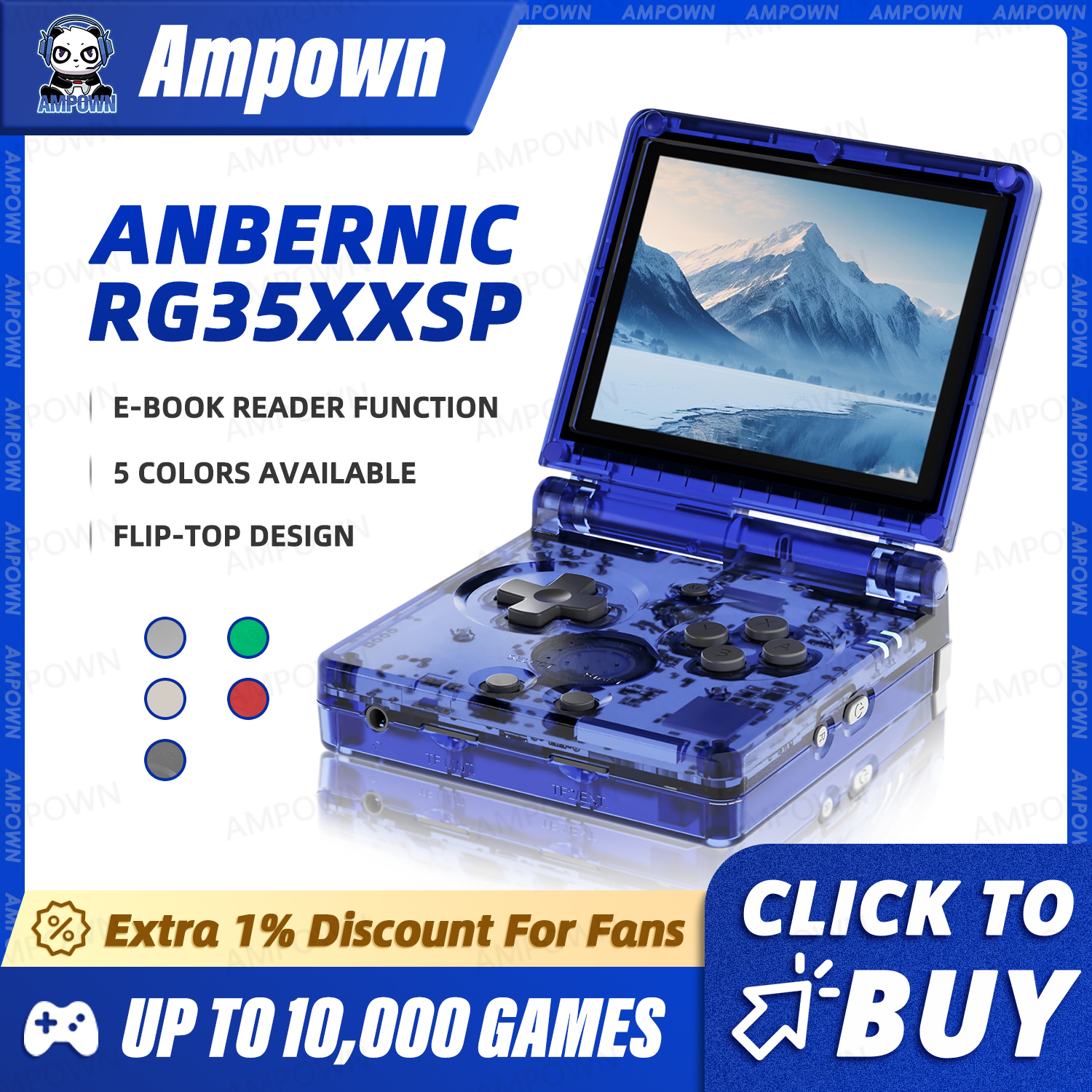 ANBERNIC RG35XXSP Flip Game Co - Retro Gaming Mobile reseña y precio