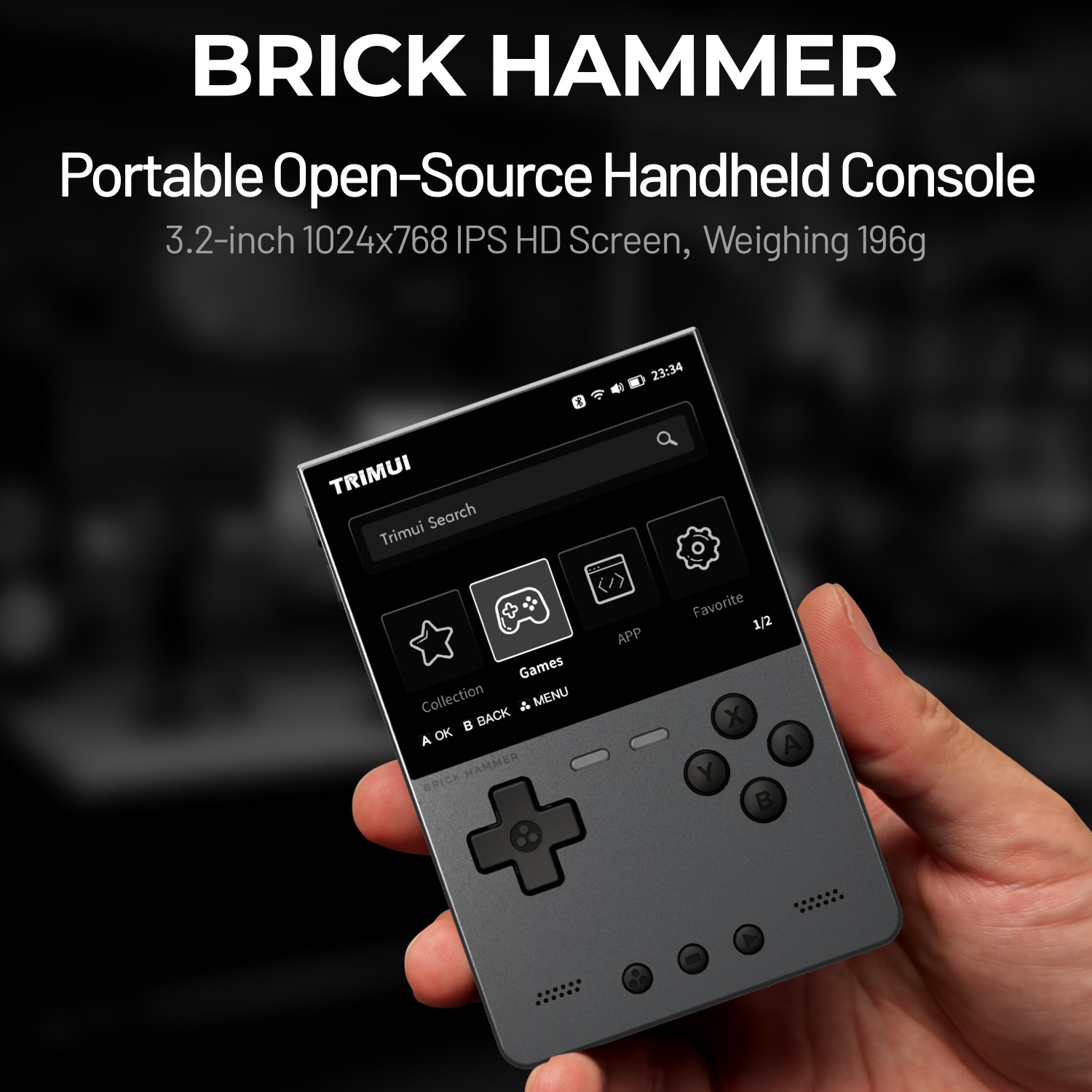 TRIMUI BRICK HAMMER Retro Hand - Retro Gaming Mobile reseña y precio