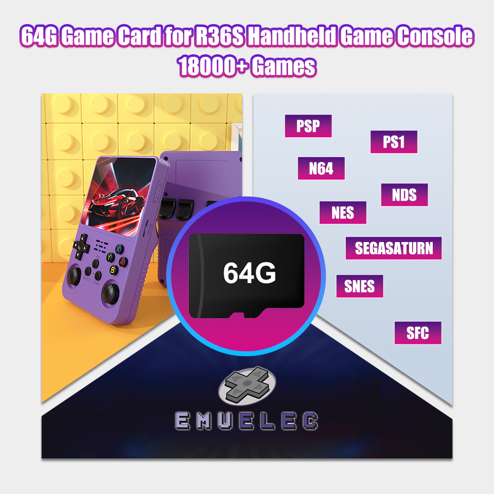 64G Game TF Card for R36S Vide - Retro Gaming Handheld Console reseña y precio