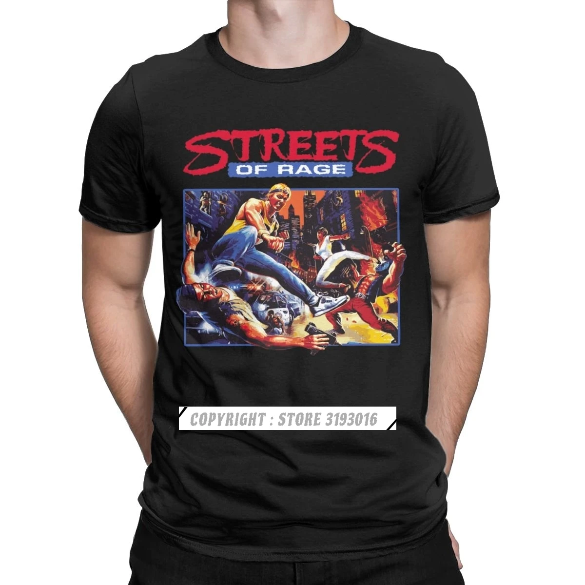 Men Streets Of Rage T Shirts R - Retro Gaming Aesthetic reseña y precio