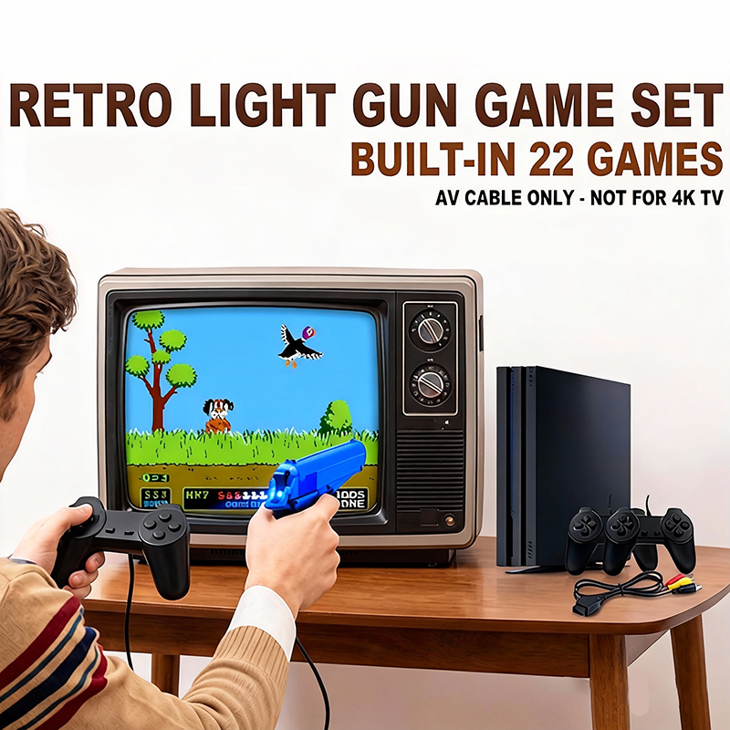 PS 4 Style Gaming Console Set  - Retro Gaming Console Gun reseña y precio
